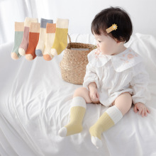 Baby color blocked mid tube socks