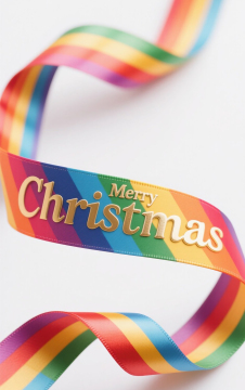 christmas ribbon red and green