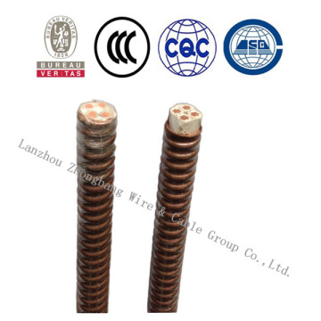 Heat resistant inorganic mineral insulated cable