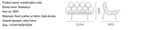 Marshmallow Loveseat Sofa