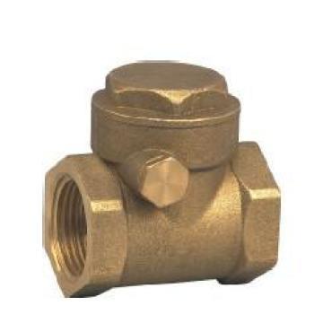 Brass horizonal lift swing check vale