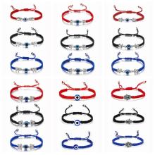 Pulseras de ojo malvado protección hecha a mano ajustable rojo azul azul elefante tortuga tortuga colchón de brazalete para mujeres niñas