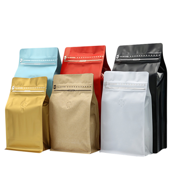 flat bottom plastic coffee sachet packaging bags