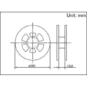 Suis Pelekap Permukaan Nipis Persegi 5.2mm