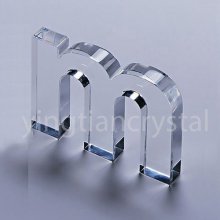 Etched crystal artwork