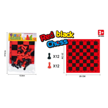 1 Dollar Items: Red and Black Checkerboard Checker International Draughts Chess Checkers Board Game - EPT Promotion