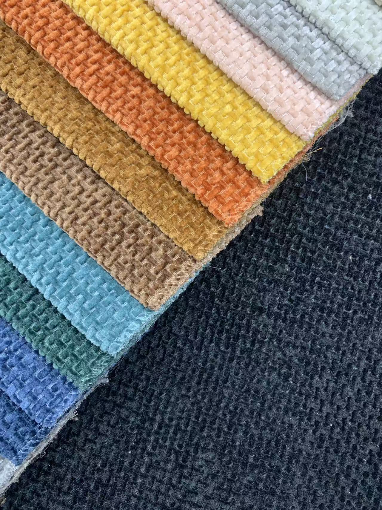 Υλικό υφάσματος σενίλ Chenille Fabric Material