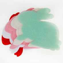 Easter bunny diecut felt decoration sheet
