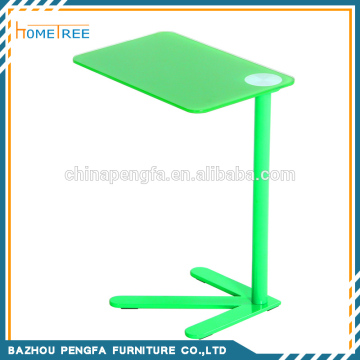 2015 modern sofa glass side table