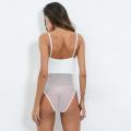 Sexy Mesh Y Straps Damen Body Dessous