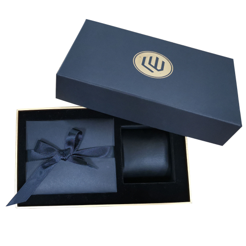 Black Custom Logo Printing paper watch gift box