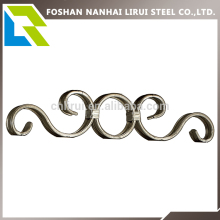 Decorative cast steel ornaments for grill