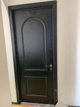 Outdoor painted wooden door