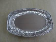 Oval Disposable aluminum foil serving trays frozen Turkey a