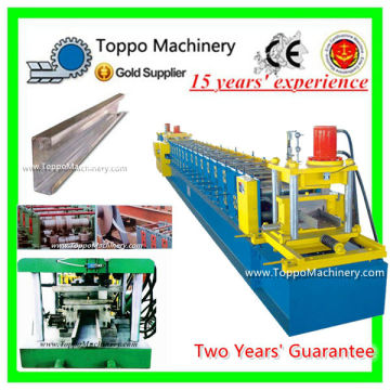 C Shape Steel Roof Beam Sheet Roll Forming Machine