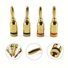 Banana Plug Gold Plated Black Red Audio Connector
