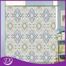 Polyester Febric Printing Diamond Shower Curtain