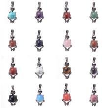 Skull Pendant Lapis Lazuli Healing Crystal Beads