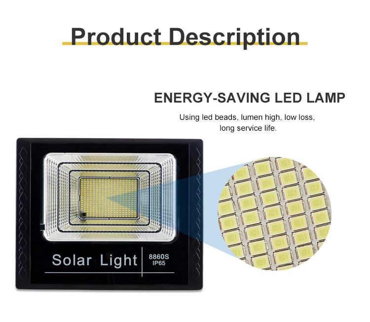 2021 New Remote Control ip65 60W solar flood light for outdoor For Yard