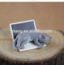 Authentic computer money little black cat/flowers