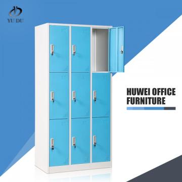 Nine door school office metal dressing cabinet