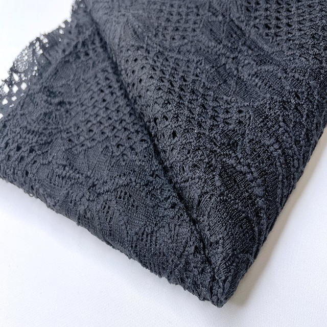 Shaoxing knit stock textile market korean wholesale fabric lace nylon fabric price for wedding dress