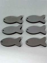 6pcs Stainless Steel fish refrigerator magnets