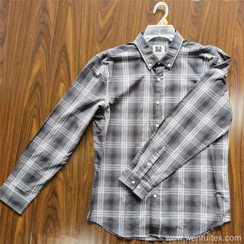 Wholesale 100 Cotton Plaid Short-sleeve Adults Twill Shirts