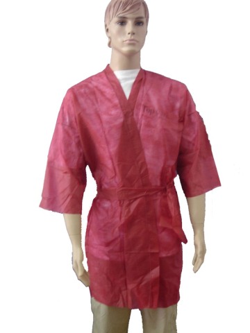 disposable non woven spa kimono wrap