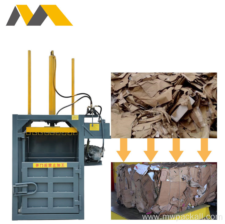 vertical waste paper cardboard baling machine