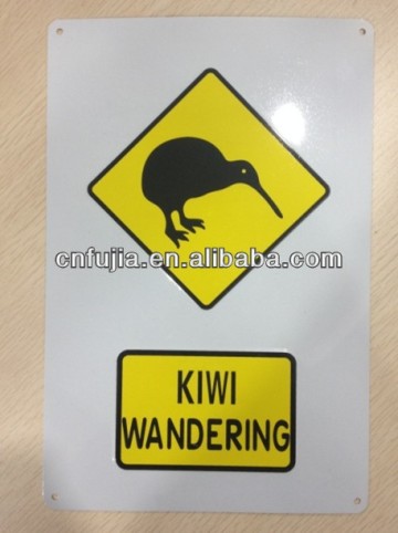 road metal sign, embossed crossing sign low MOQ aluminum sign