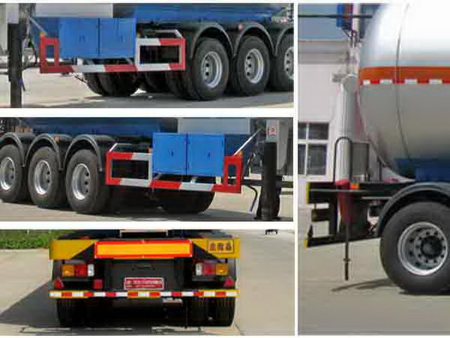 12.6m Tri-axle Liquefied Gas Transport Semi Trailer