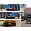 รถเทรลเล่อร์กึ่งพ่วงสำหรับการขนส่งก๊าซเหลวเหลว Tri-Axle ขนาด 12.6 ม