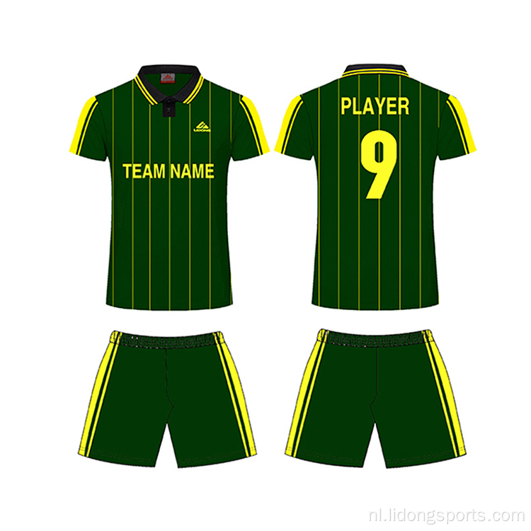 Ontwerp voetbalteam training uniformen aangepaste voetbal jerseys