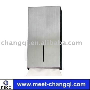 Stainless steel tissue paper dispenser