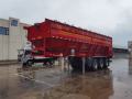 3 poros 45tons dump semi trailer dumper