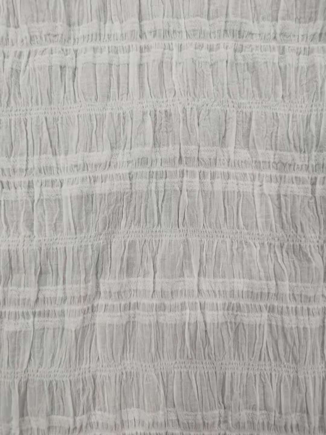 cotton stretch crinkle  jacquard fabric for dress