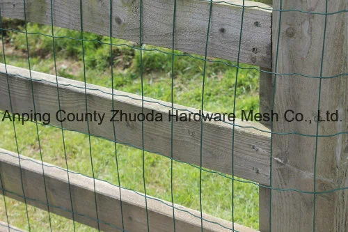 Green PVC Coated Steel Wire Mesh Fencing 120cm Garden Galvanised Fence