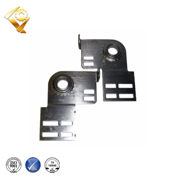 garage door end bearing plate flanged