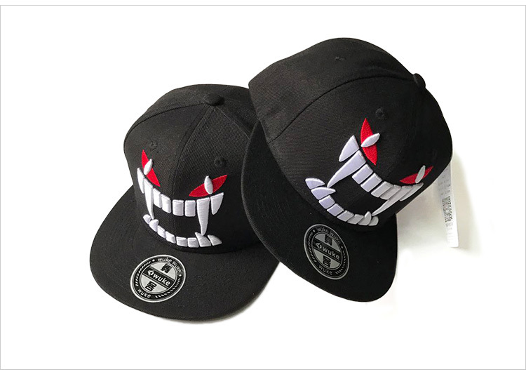 Big teeth baseball cap hip hop skateboard cap