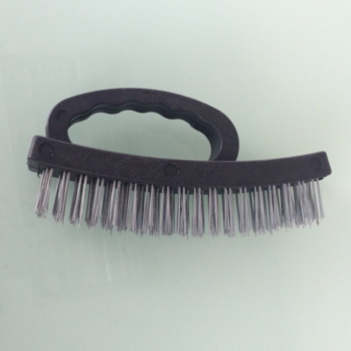 6.5" Heavy Duty Grip Plastic Handle Wire Brush