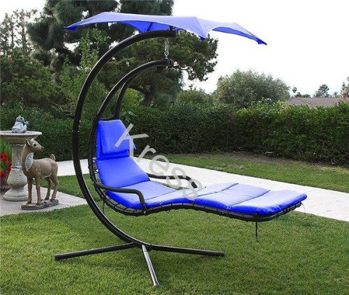Padded Canopy Awning Porch Lounger Helicopter swing chair