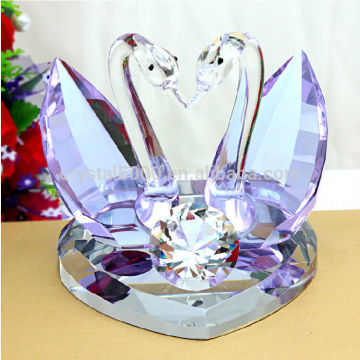 crystal swan souvenir gift crystal swan figurine