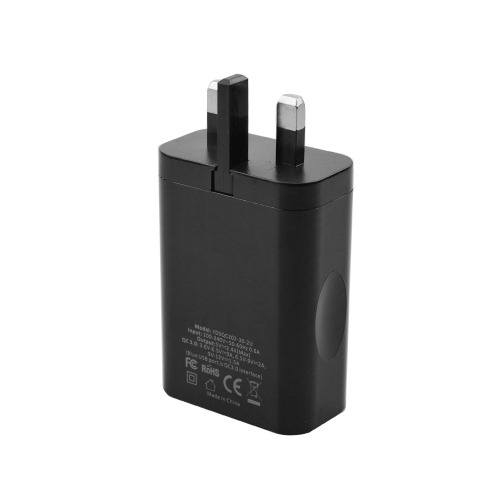 UK QC3.0 Double USB Wall Charger Fast Charger