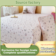 Anti Wrinkle Fade Resistant Washed Cotton Bed Cover