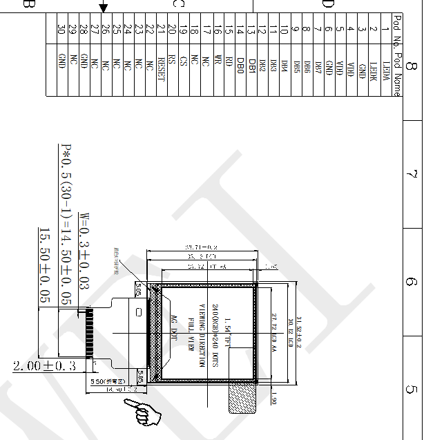 1.54 inch 240*240 display