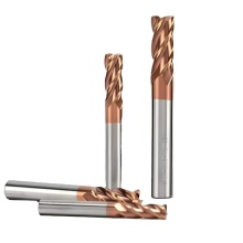 YMD 4-Flute Square End Milling Cutter 8mm Shank 65 Degrees Helix Angle