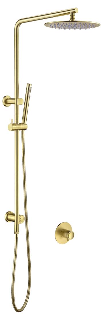 All-in-One Gold Rainfall Shower Mixer Set