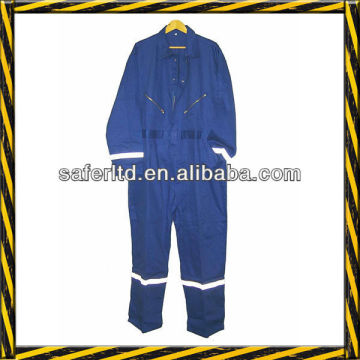 Industrial safety overall,blue cotton safety overall exporters