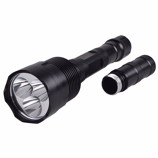 500M Beam Long Range Spot Light Torch T6 LED High Power Flash Light